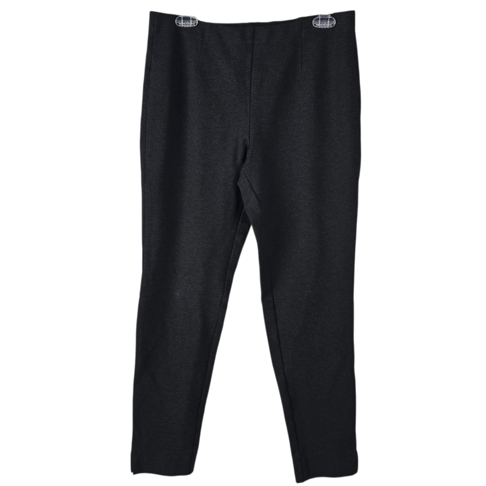 Via Masini 80 Dark Gray Pull On Pants Size 46 (US 12/14) Italian Made Minimalist